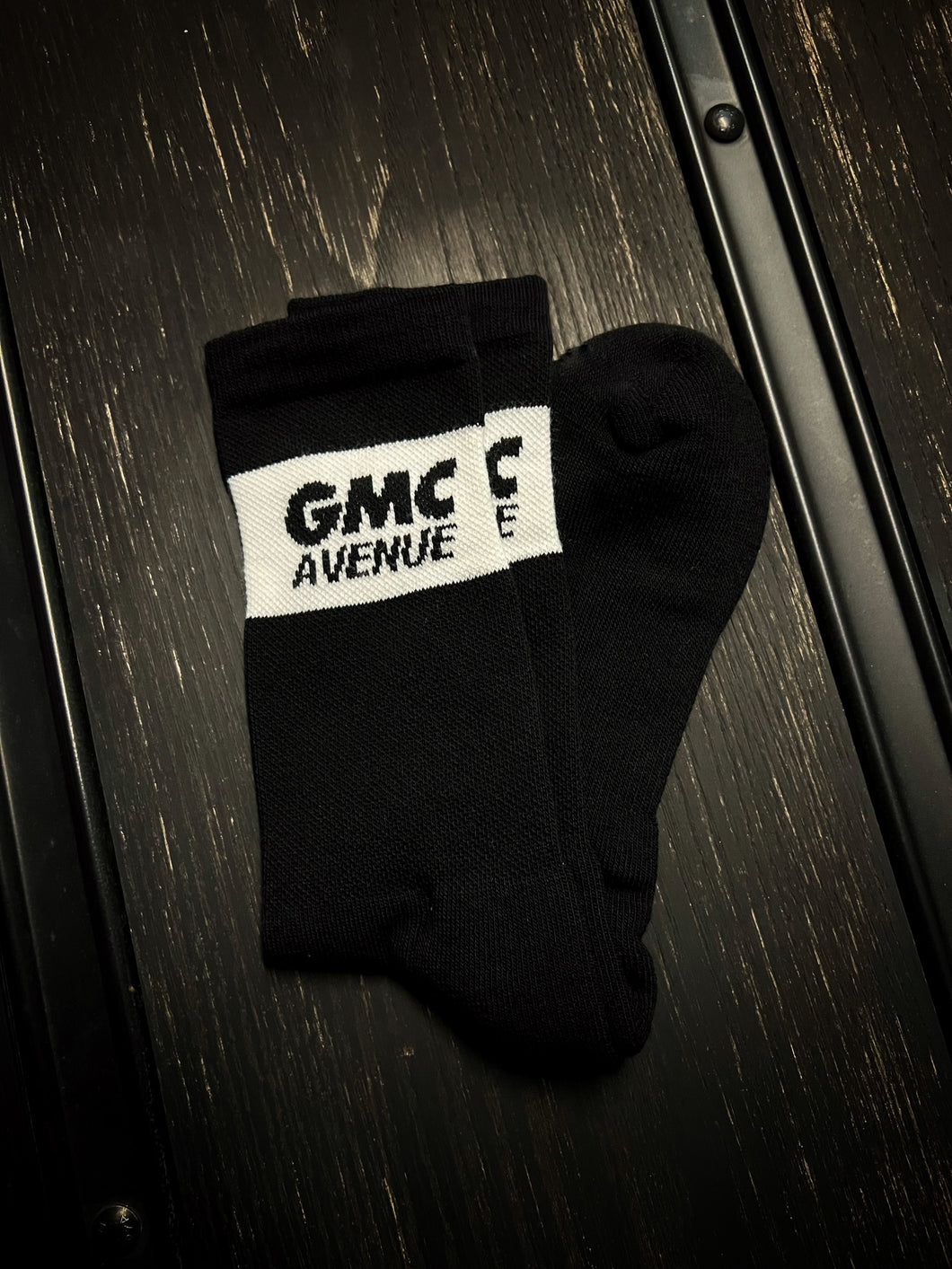 Black with White Classic Crew Sock