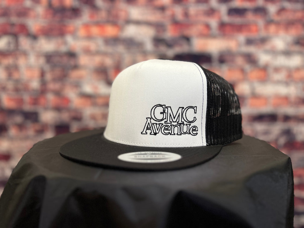 Black and White Snapback Trucker Hat